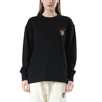 Ed Hardy 女刺繡圓領長袖上衣 黑 M