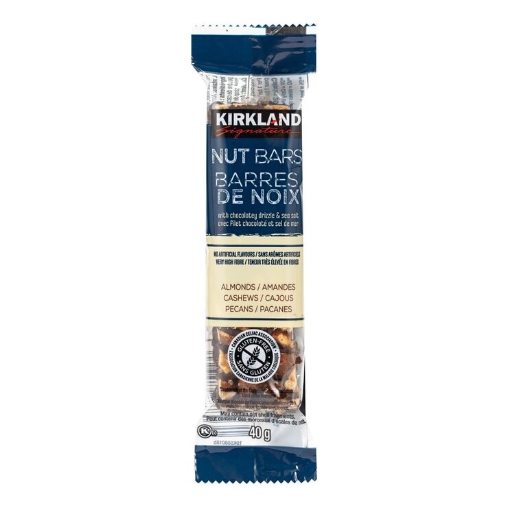 科克蘭 堅果棒 黑巧克力風味 40公克 X 24條