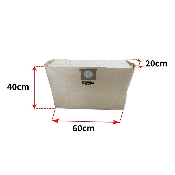 DeWALT 得偉 吸塵器乾濕集塵袋 DXVA19-4201 6入