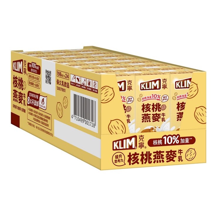 克寧 核桃燕麥牛乳 198毫升 X 24入