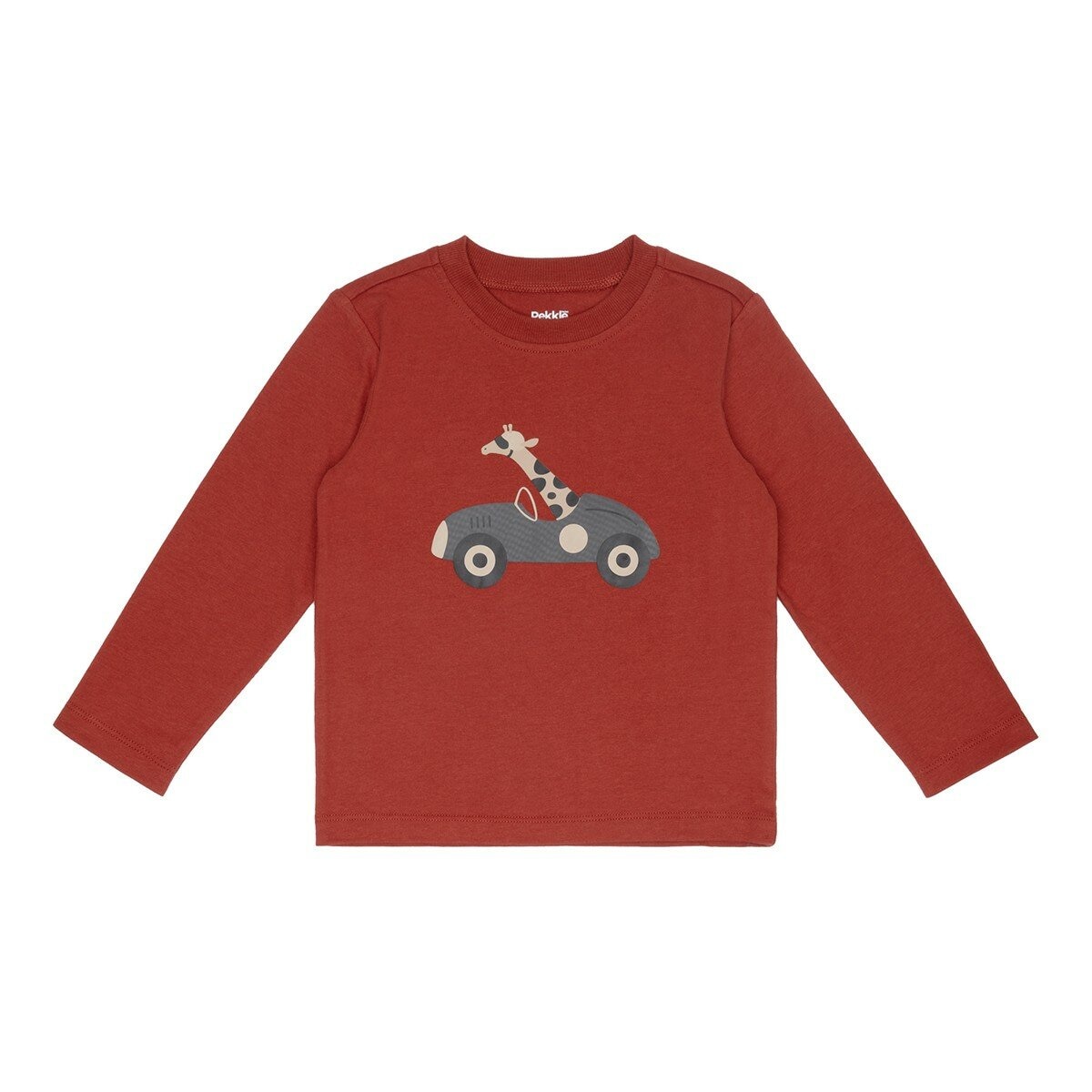 Pekkle 兒童長袖長褲四件套組 熊/長頸鹿 4T