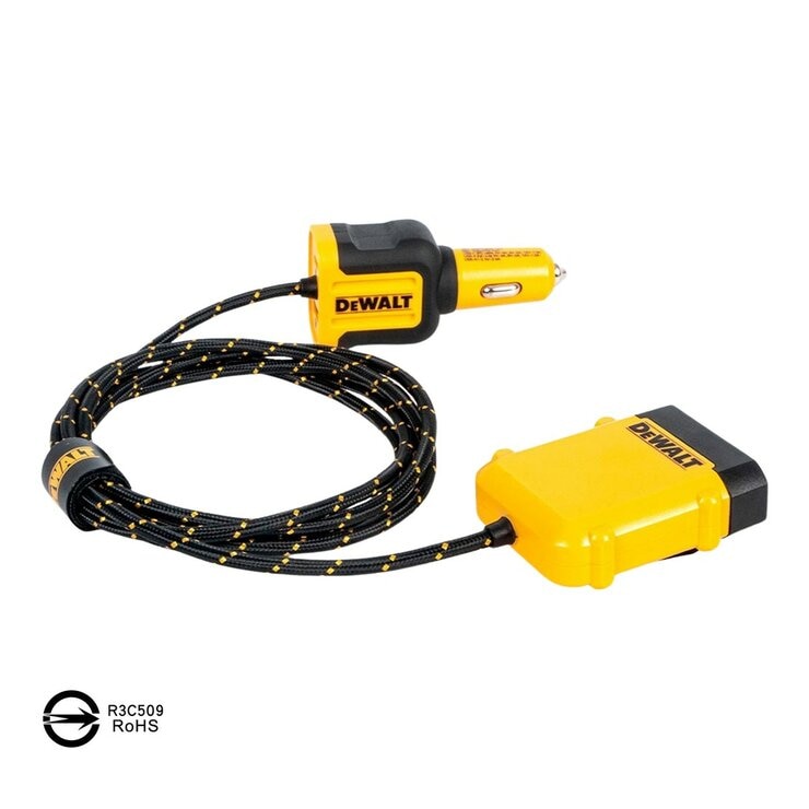 DeWalt PD+QC3.0 車用快充插座延長組 180公分