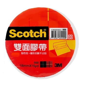 3M Scotch 雙面棉紙膠帶組