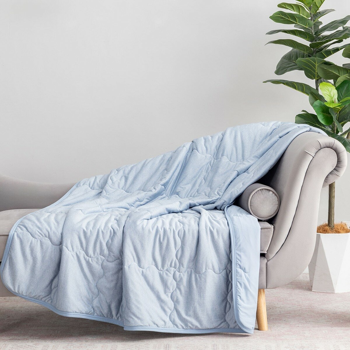 Berkshire 涼感被 152公分 X 177公分 藍