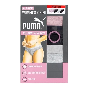 Puma 女棉質內褲 4入 淺紫組合 XS