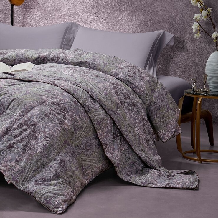 Hotel Grand 雙人白鵝絨可水洗子母被 180公分 X 210公分 紫