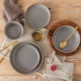 Over & Back 陶製餐具 X 16件組 深灰