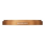 MAGEASY MagStand 360 M 磁吸旋轉支架防摔手機殼 iPhone 17 Pro Max(午夜) + 鏡頭保護貼Lenz(珊瑚) + Vetro 9H 鋼化玻璃保護膜