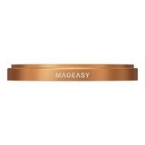 MAGEASY Odyssey Stand M 超軍規防摔磁吸支架手機殼 iPhone 17 Pro Max(珊瑚) + 鏡頭保護貼Lenz(珊瑚) + Vetro 9H 鋼化玻璃保護膜