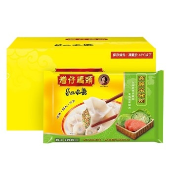 灣仔碼頭 冷凍高麗菜豬肉水餃 40 顆 X 6 包 灣仔碼頭 冷凍高麗菜豬肉水餃 40 顆 X 6 包