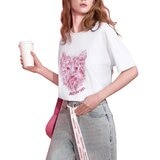 Juicy Couture 女刺繡短袖上衣 白