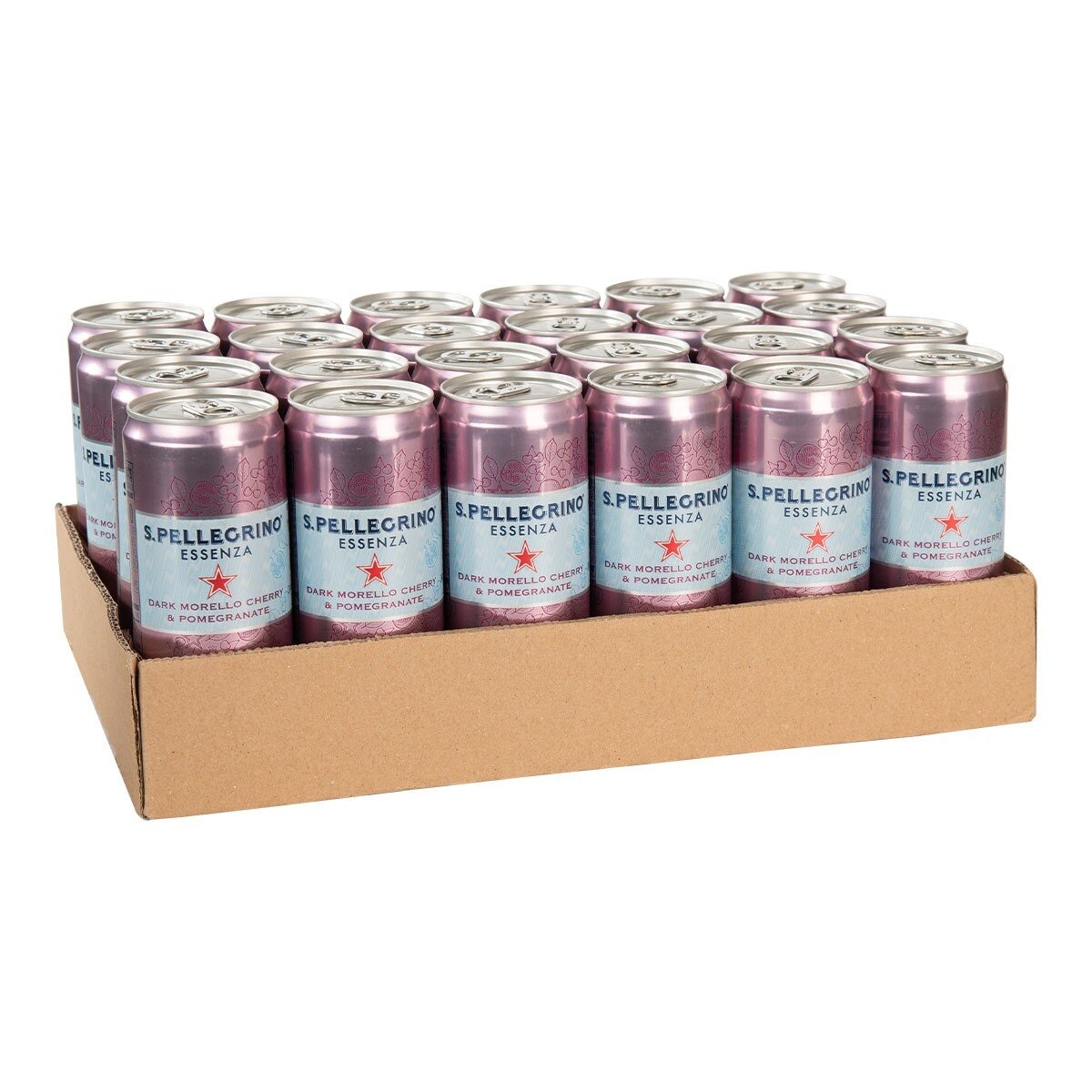 San Pellegrino 聖沛黎洛 零卡香氛氣泡飲 石榴櫻桃風味 330毫升 X 24罐