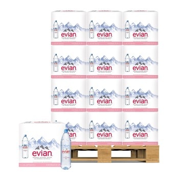 Evian 天然礦泉水 1250毫升 X 12瓶 X 44箱 Evian 天然礦泉水 1250毫升 X 12瓶 X 44箱