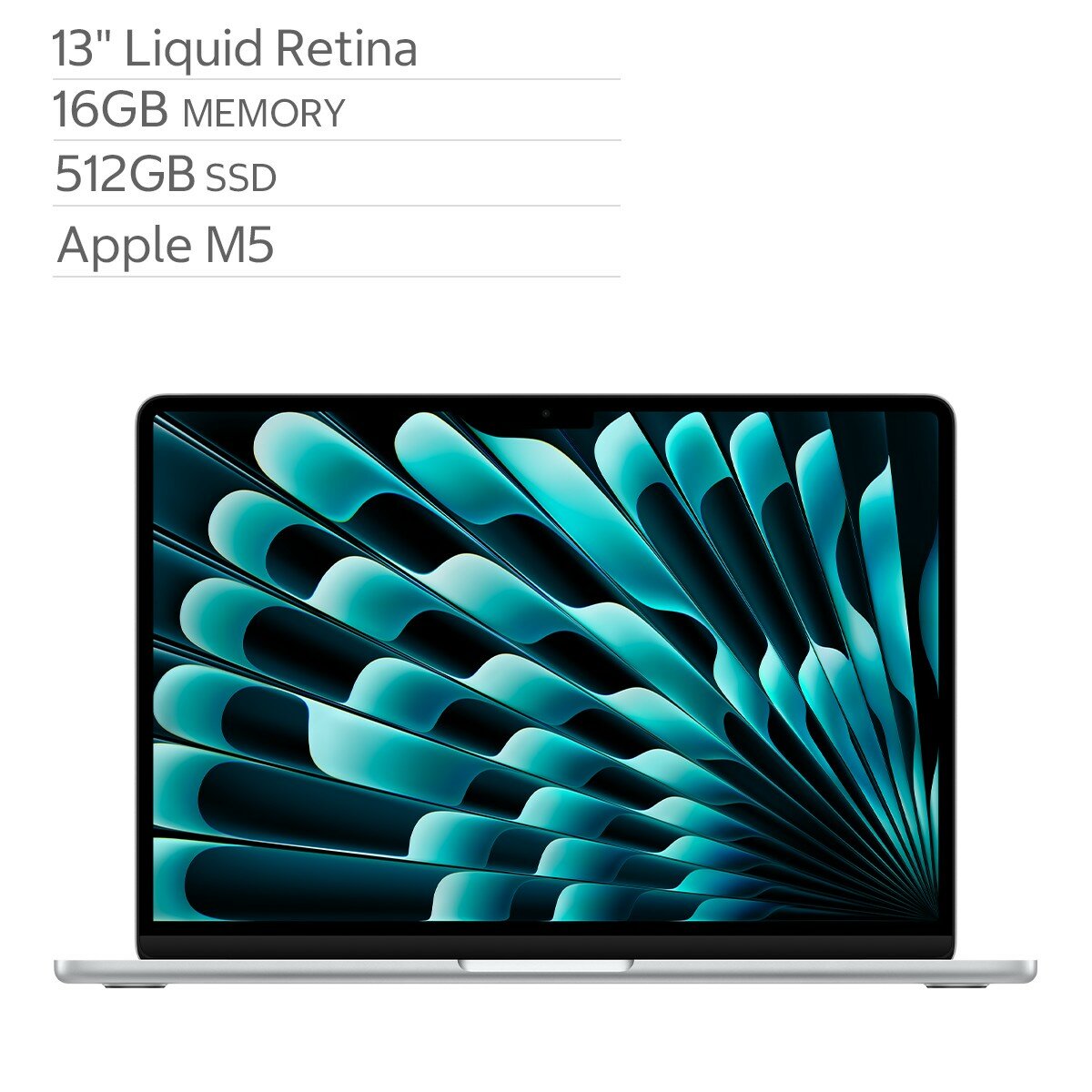 Apple MacBook Air 13吋 搭配 M5晶片 10核心CPU 8核心GPU 16GB 512GB SSD Apple MacBook Air 13吋 搭配 M5晶片 10核心CPU 8核心GPU 16GB 512GB SSD