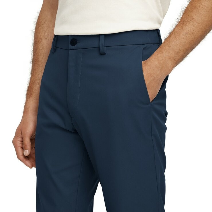 Banana Republic 男通勤彈性長褲 深藍