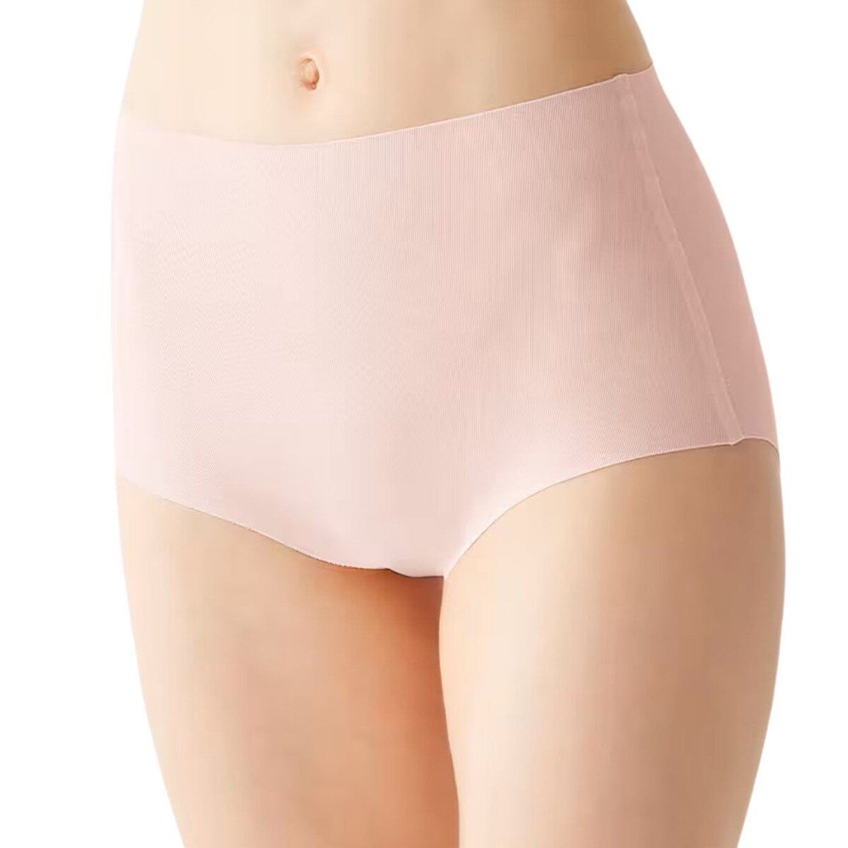 郡是 無縫製中高腰女內褲2入 粉色 LL