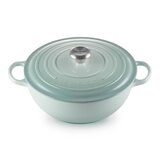Le Creuset 媽咪鑄鐵鍋 含鋼頭鍋蓋 28公分 悠然綠