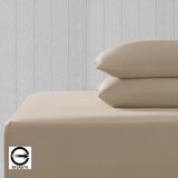 Don Home 涼感素色雙人床包枕套 3件組 152公分 X 190公分 錫黃