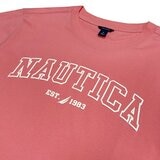 Nautica 女圓領短袖Logo上衣 粉