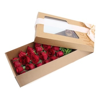 台北愛麗絲花坊 歌聲魅影盒裝花18朵紅玫