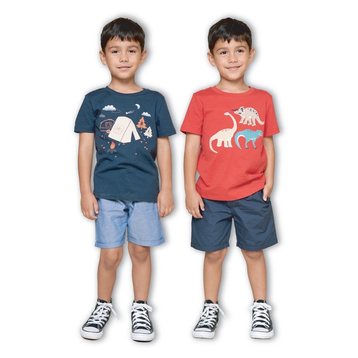 Pekkle 幼兒服飾四件套組 恐龍