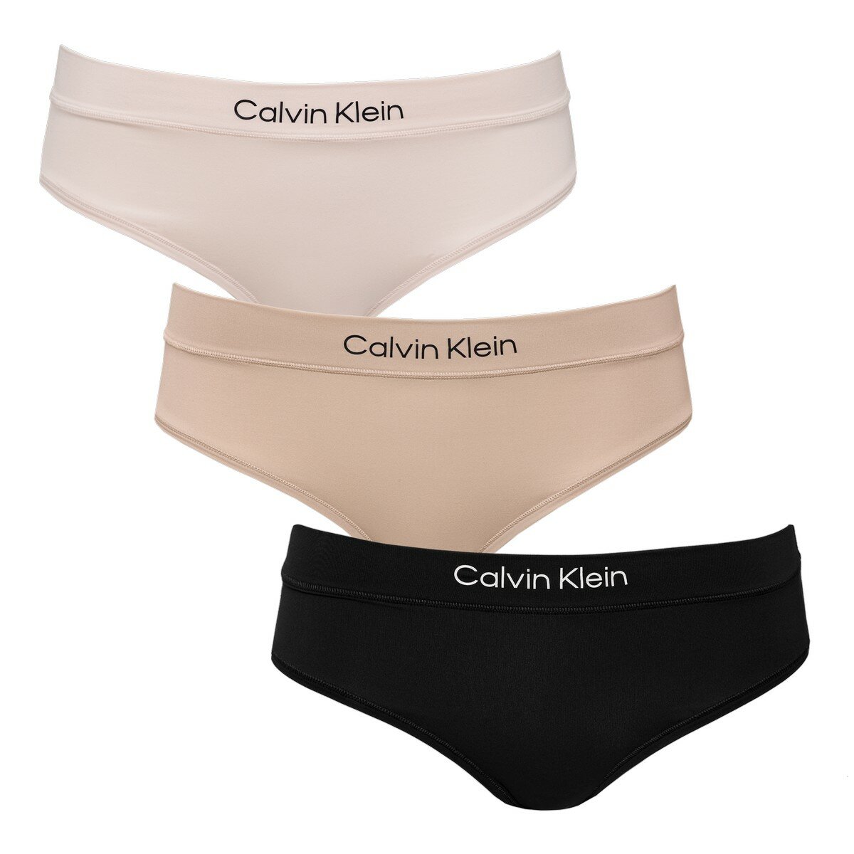 Calvin Klein 女內褲三入組 S 黑+膚+淺粉 Calvin Klein 女內褲三入組 S 黑+膚+淺粉