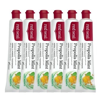 紅印 護齦蜂膠薄荷牙膏 100公克 X 6入