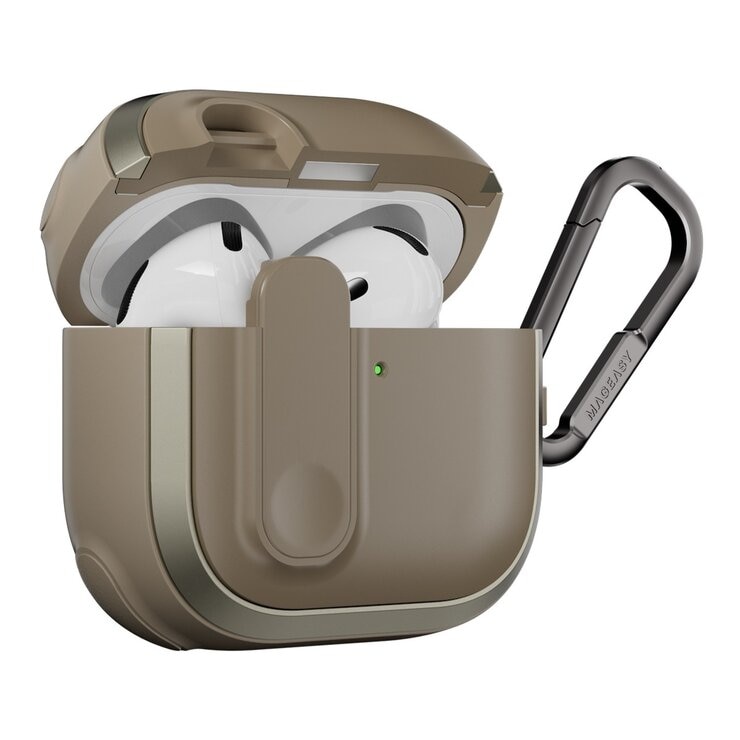 MAGEASY Odyssey 抗衝擊磁扣耳機殼 AirPods 4 金屬沙