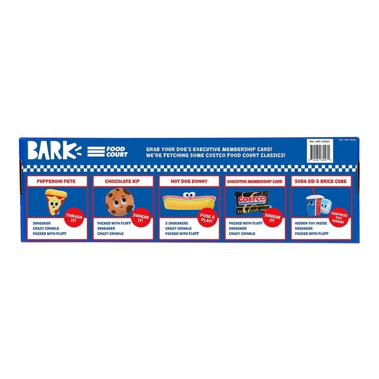 Bark 寵物玩具 好市多主題 5入