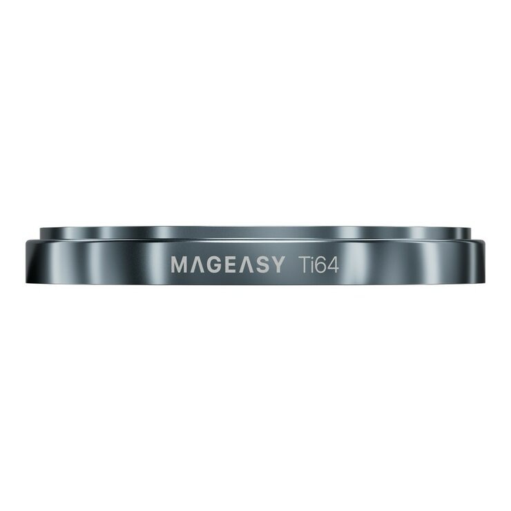 MAGEASY Bright M 不發黃軍規磁吸透明殼 iPhone 17 Pro Max(迷霧磁圈) + 鏡頭保護貼Lenz鈦合金(迷霧鈦) + Vetro 9H 鋼化玻璃保護膜