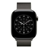 Apple Watch Series 11 GPS + 行動網路 46公釐 石瓦色鈦金屬錶殼 附石瓦色米蘭式錶環 S/M