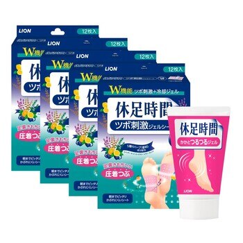休足時間凸點貼片 12枚 4 盒 + 去角質凝膠 100 克 休足時間凸點貼片 12枚 4 盒 + 去角質凝膠 100 克