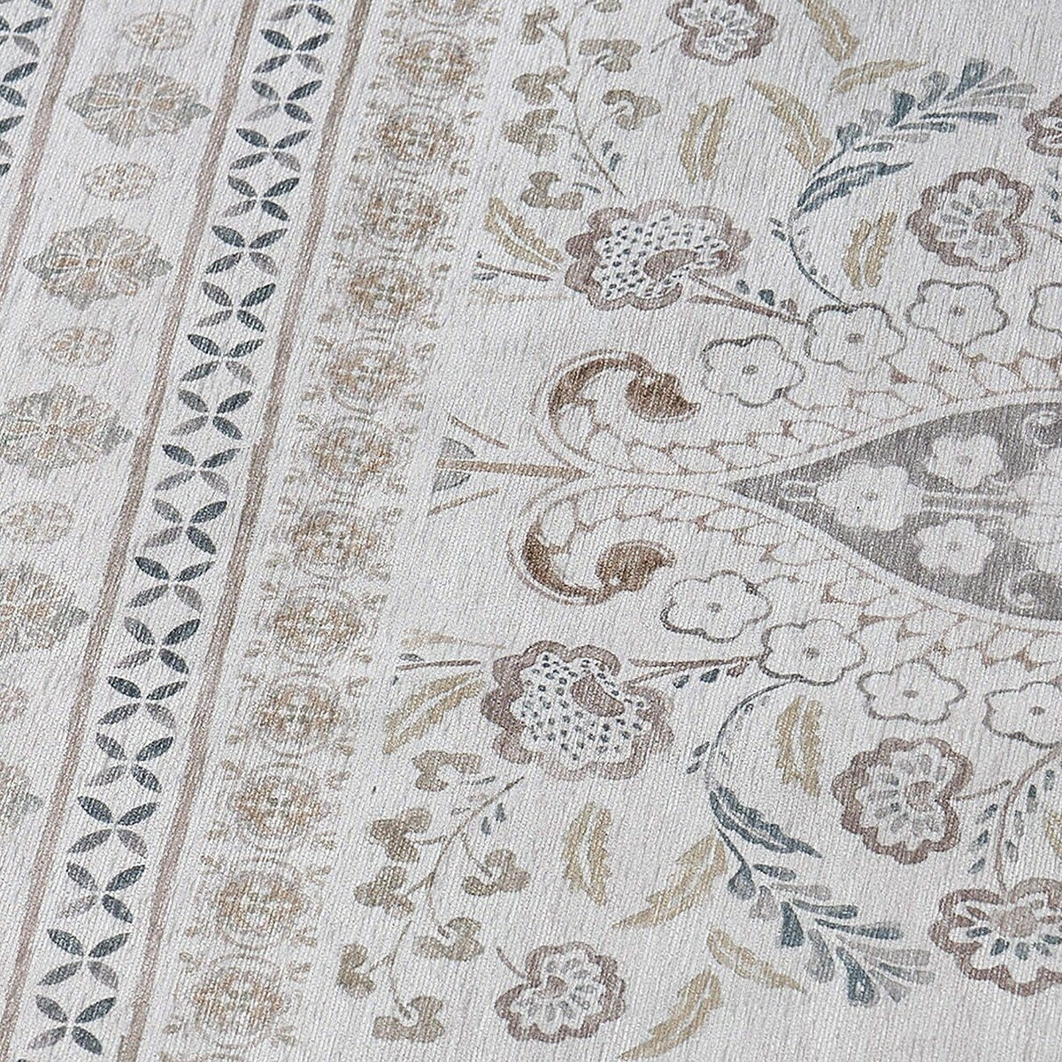 Wyatt & Ash 印花可水洗地毯 160公分 X 226公分 象牙白 Wyatt & Ash 印花可水洗地毯 160公分 X 226公分 象牙白