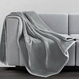 法蘭絨舒適毯 152公分 X 178公分 灰 法蘭絨舒適毯 152公分 X 178公分 灰