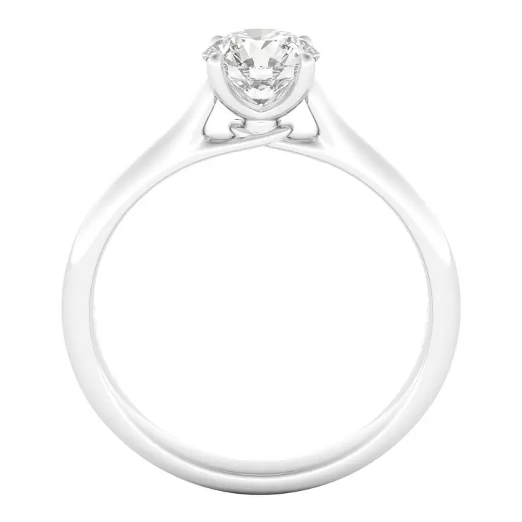 0.70克拉 鉑金 圓形鑽石戒指 VS2/I