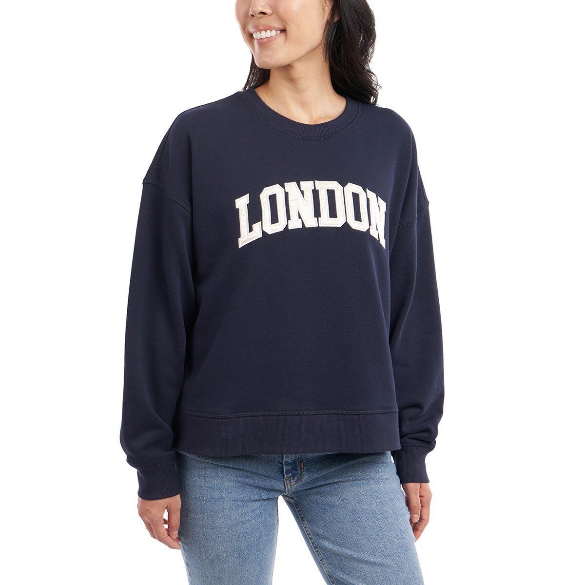 Lukka Lux 女圓領長袖上衣 深藍