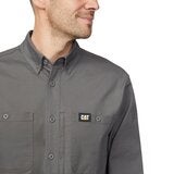 Caterpillar 男長袖帆布襯衫 灰 Caterpillar 男長袖帆布襯衫 灰