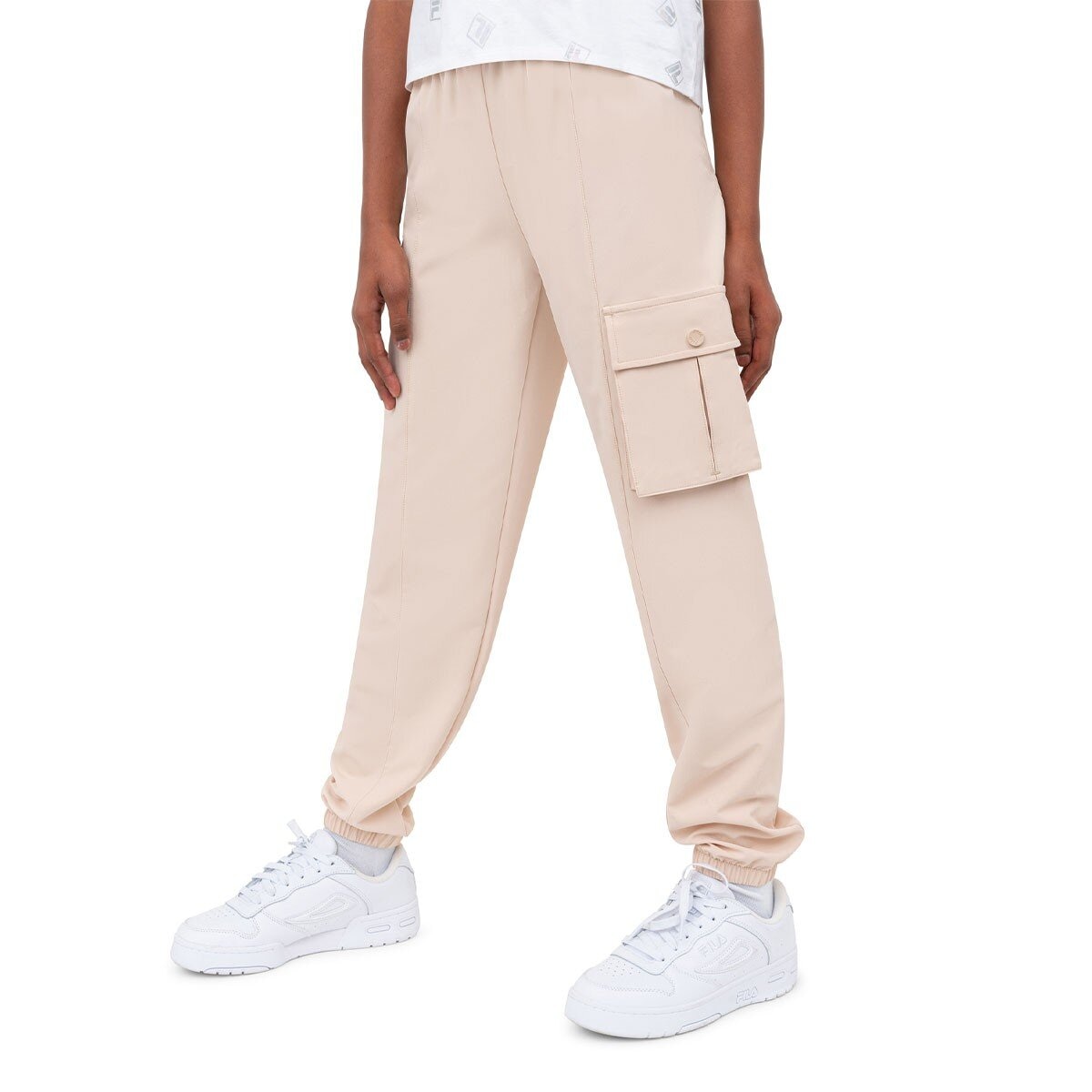 Fila 兒童長褲 淺棕 XS