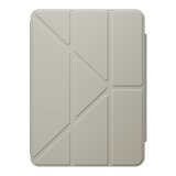 MAGEASY Facet 全方位支架透明背蓋保護套 適用於 2024 iPad Air 11吋 2025 M3 / 2024 M2 星光灰