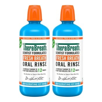 TheraBreath 凱斯博士 漱口水 冰涼薄荷 1公升 X 2入