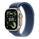 Apple Watch Ultra 3 GPS + 行動網路 49公釐 原色鈦金屬錶殼 附藍色配亮藍色越野錶環 M/L