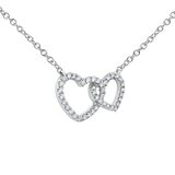 0.18克拉 圓形鑽石心型項鍊 VS2/I