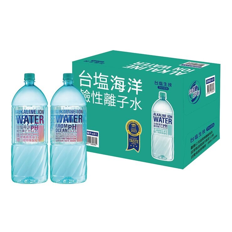 台鹽 海洋鹼性離子水 2000毫升 X 8入