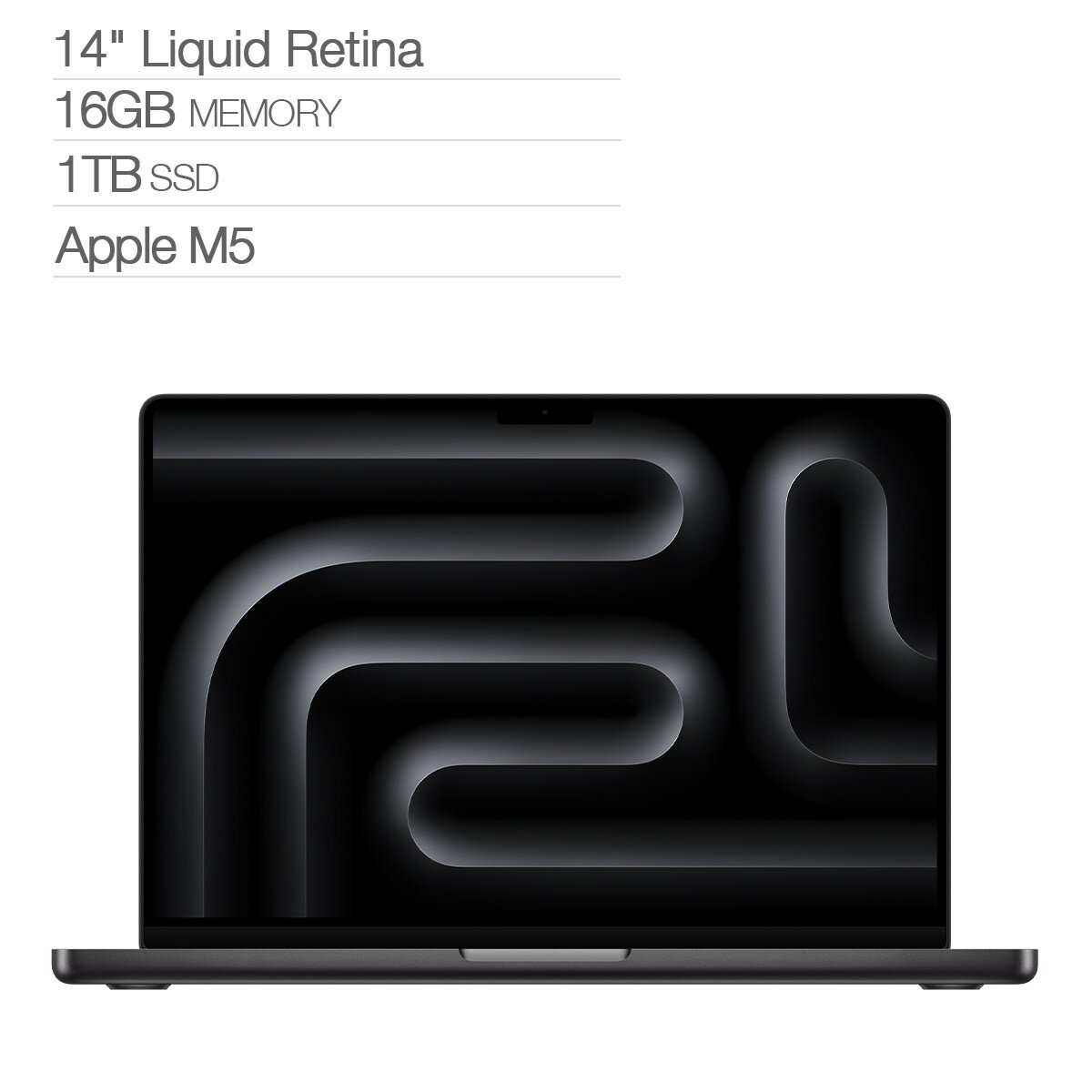 Apple 14 吋 MacBook Pro M5晶片 10核心CPU 10核心GPU 16GB 1TB SSD