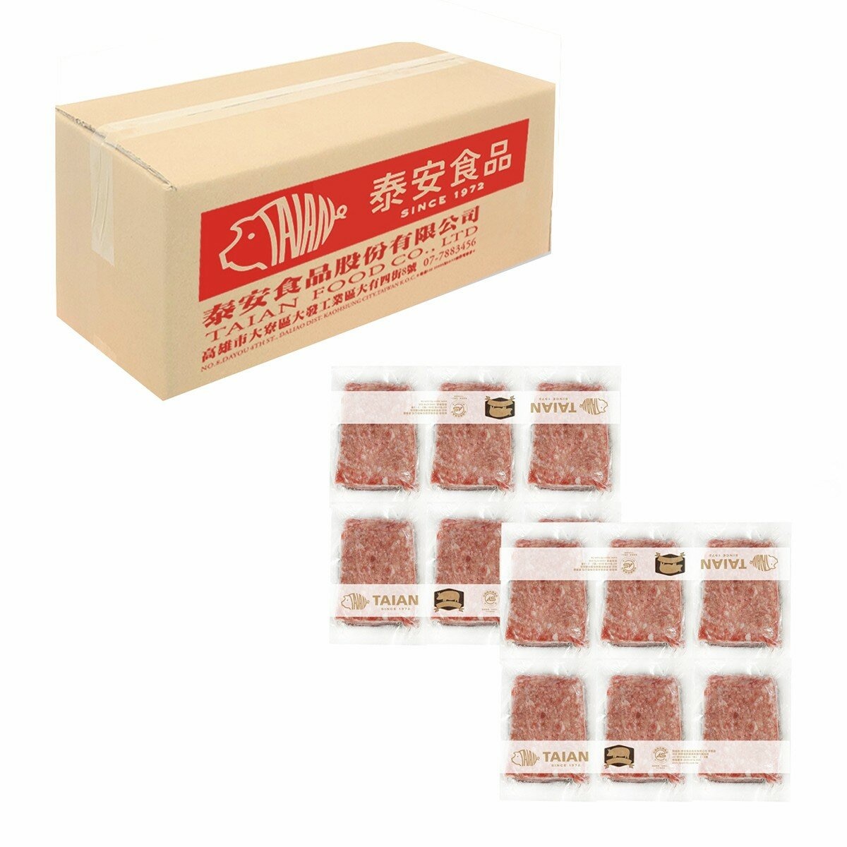 泰安 冷凍牛豬絞肉 4.8公斤