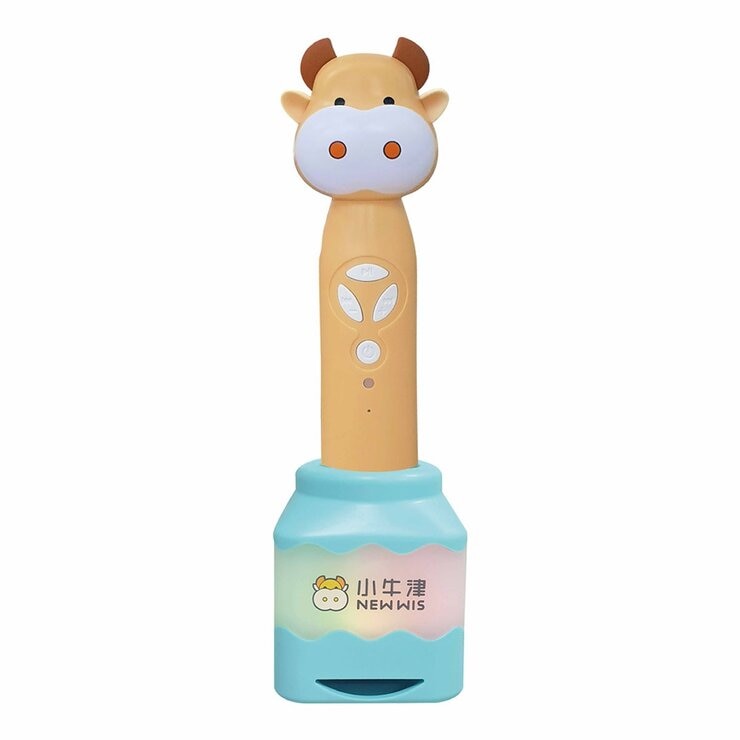 小牛津 鉑金版64G奶茶牛點讀筆/音樂充電筆座典藏版