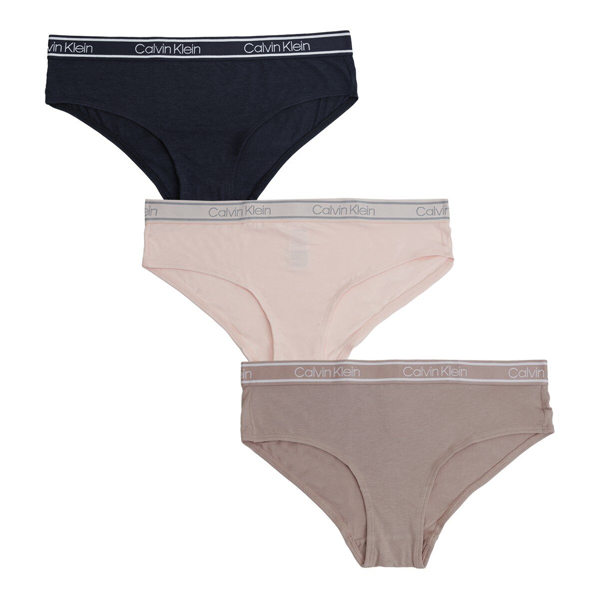 Calvin Klein 女內褲三入組 L 黑/粉/咖啡