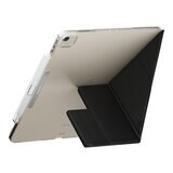 MAGEASY Facet 全方位支架透明背蓋保護套 (筆槽款) 適用於 2025 / M3 - 2024/ M2 iPad Air 13吋 & 2022 - 2020 iPad Pro 12.9吋 黑