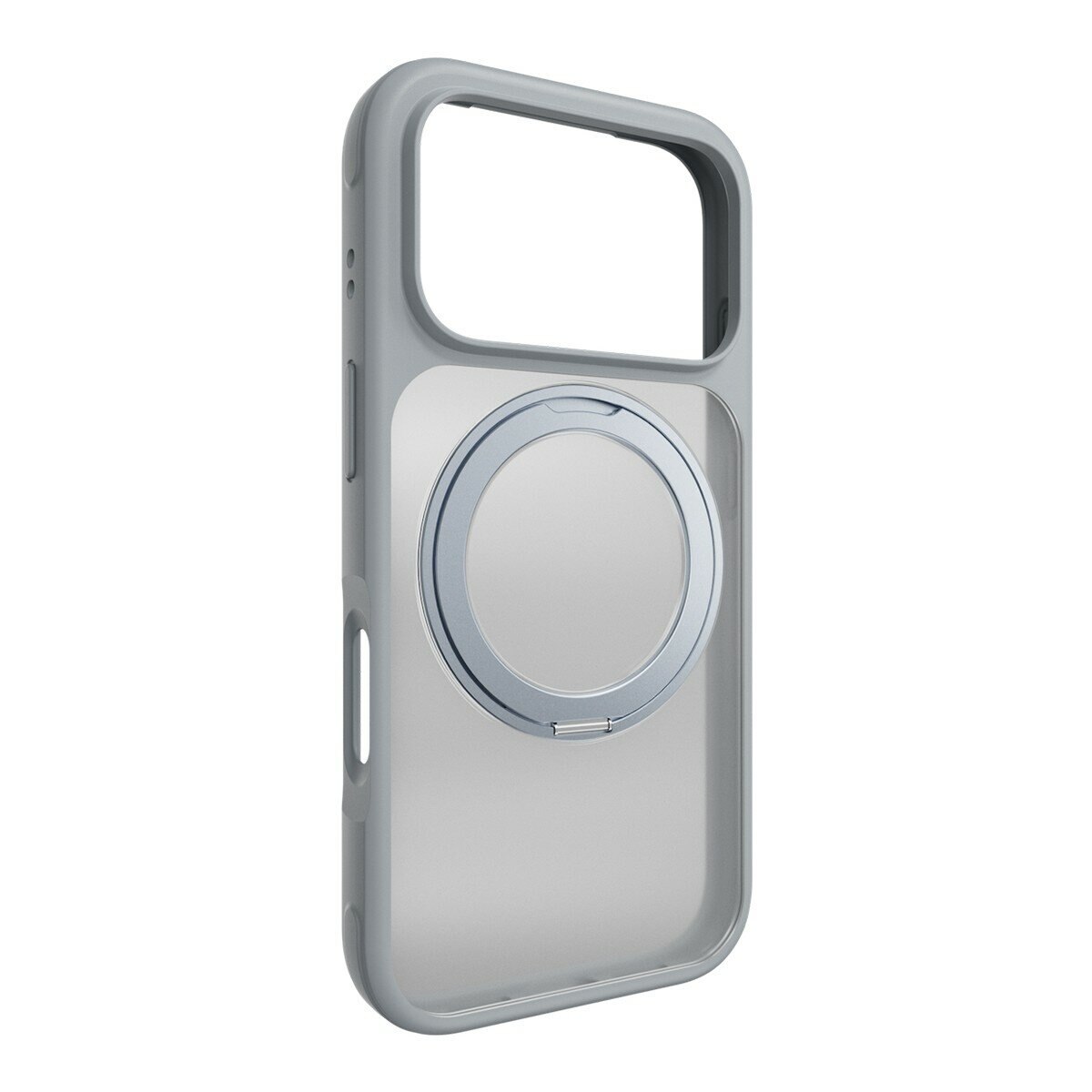 MAGEASY MagStand 360 M 磁吸旋轉支架防摔手機殼 iPhone 17 Pro(迷霧) + 鏡頭保護貼Lenz(迷霧) + Vetro 9H 鋼化玻璃保護膜