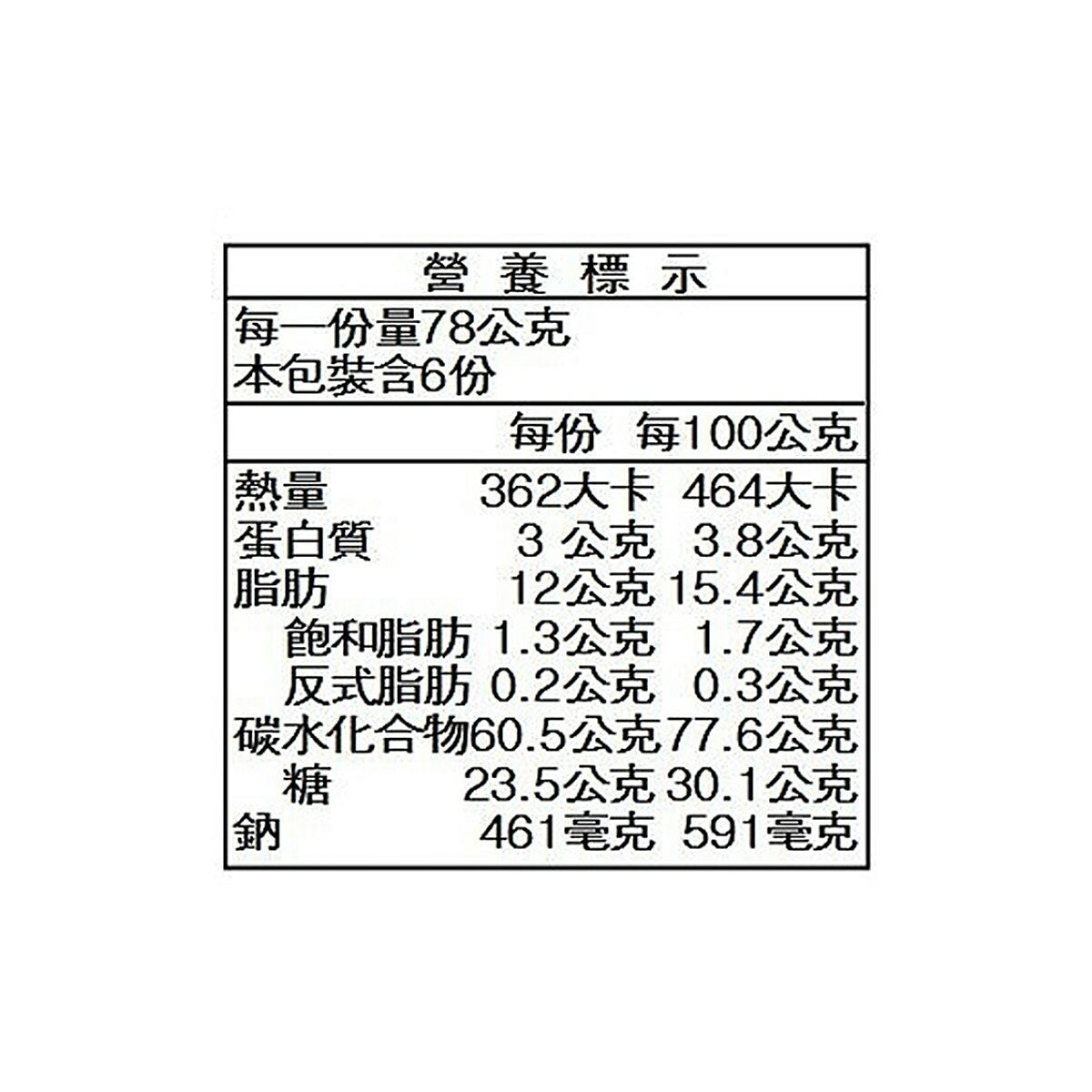 三幸 雪宿米果 北海道濃厚牛奶卡士達風味 78公克 X 6包